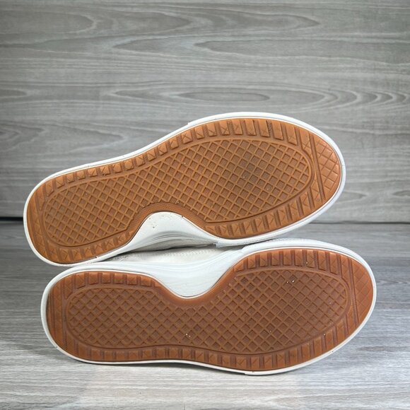 Skechers Arch Fit Arcade Womens 9 Sneakers White Canvas Rose Gold Meet Ya There - Picture 8 of 14